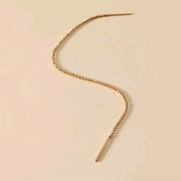 1 Golden Threader Chain Earring - Picture 2 of 3